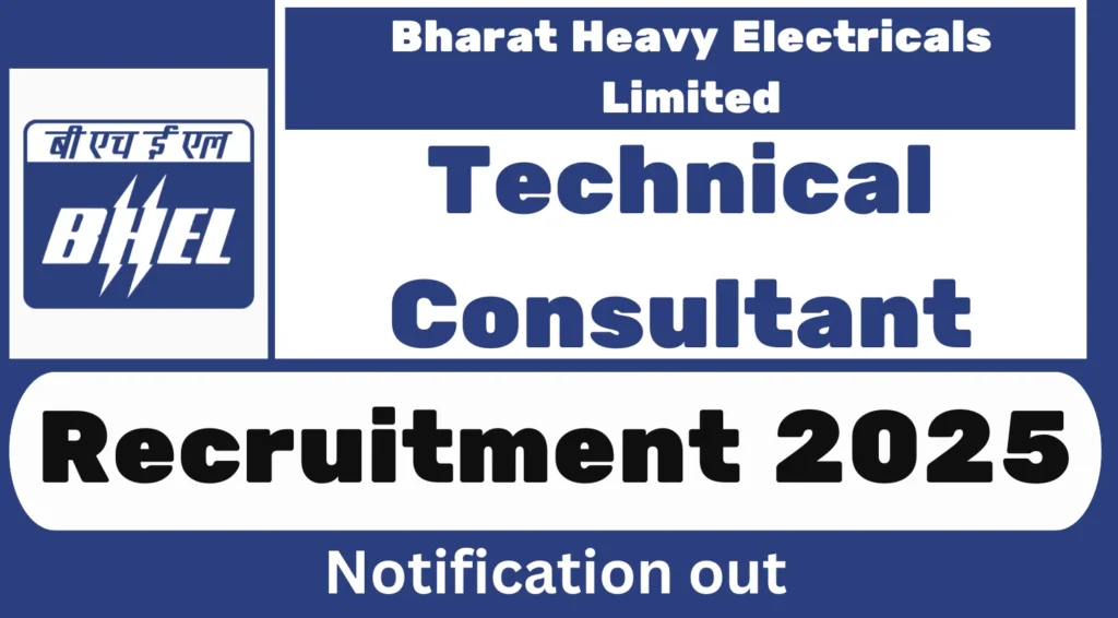 BHEL Technical Consultant Recruitment 2025.webp