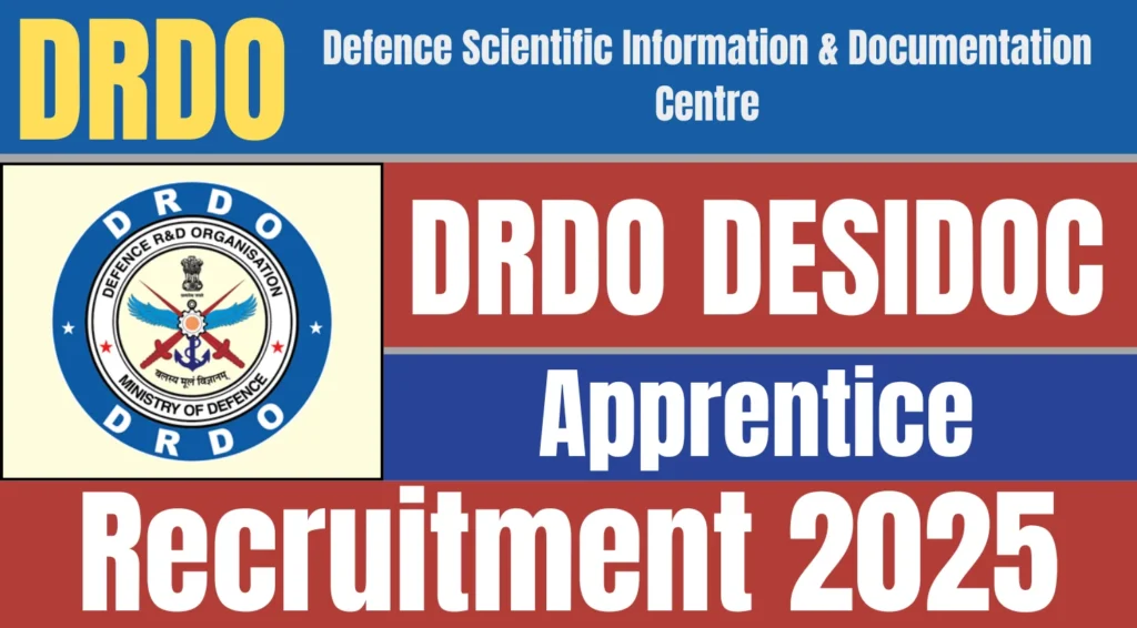 DRDO DESIDOC Apprentice Recruitment 2025.webp
