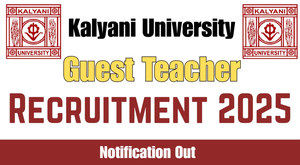 Kalyani University Recruitment 2025.webp