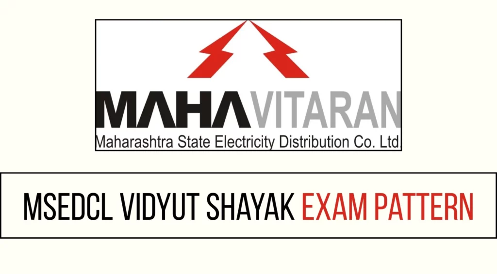 MSEDCL Vidyut Shayak Exam Pattern 2025