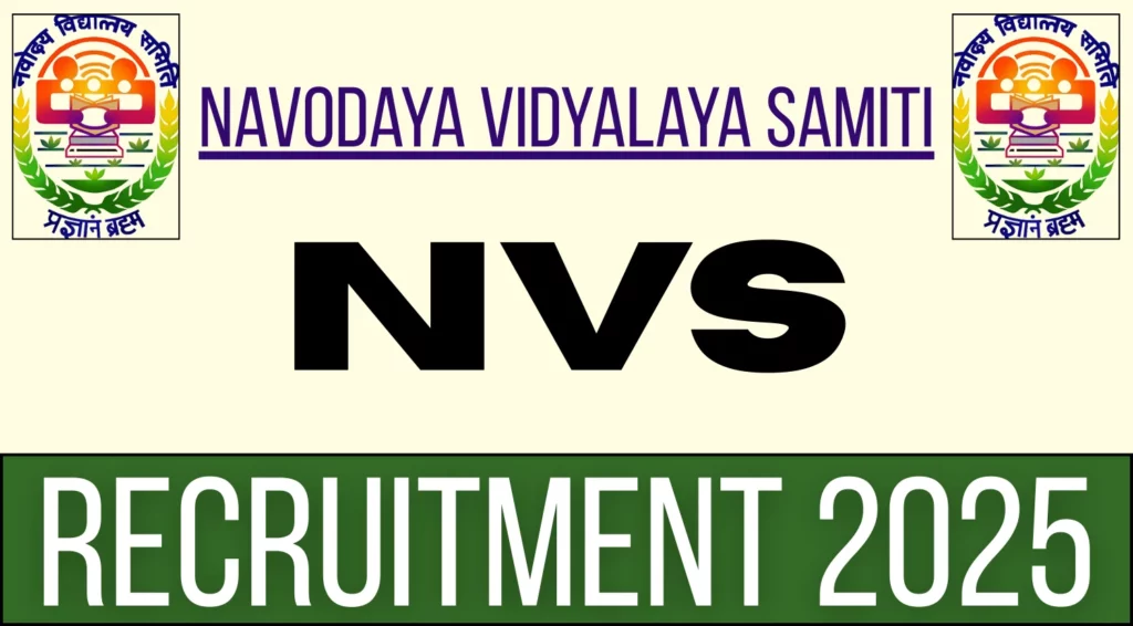 NVS Recruitment 2025 Out Apply for Deputy Commissioner Finance Post Salary up to ₹209 Lakh