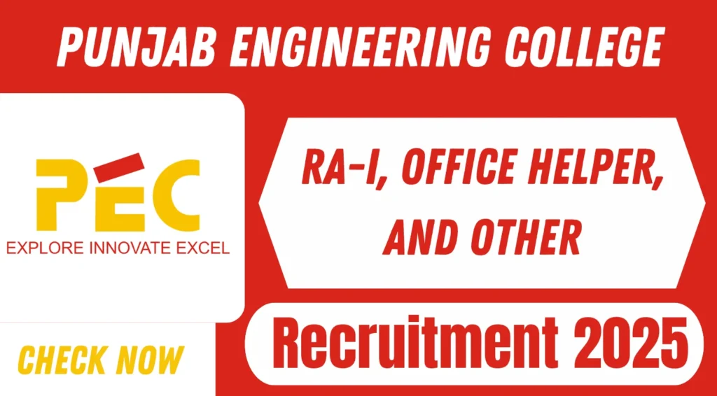 Punjab Engineering College Recruitment 2025.webp