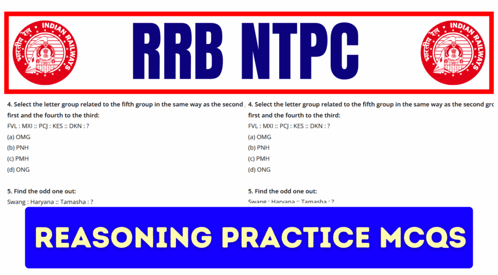 Target RRB NTPC 2025 Ultimate Reasoning Practice MCQs
