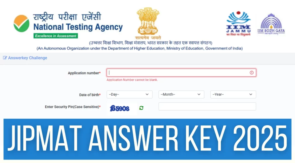 JIPMAT Answer Key 2025