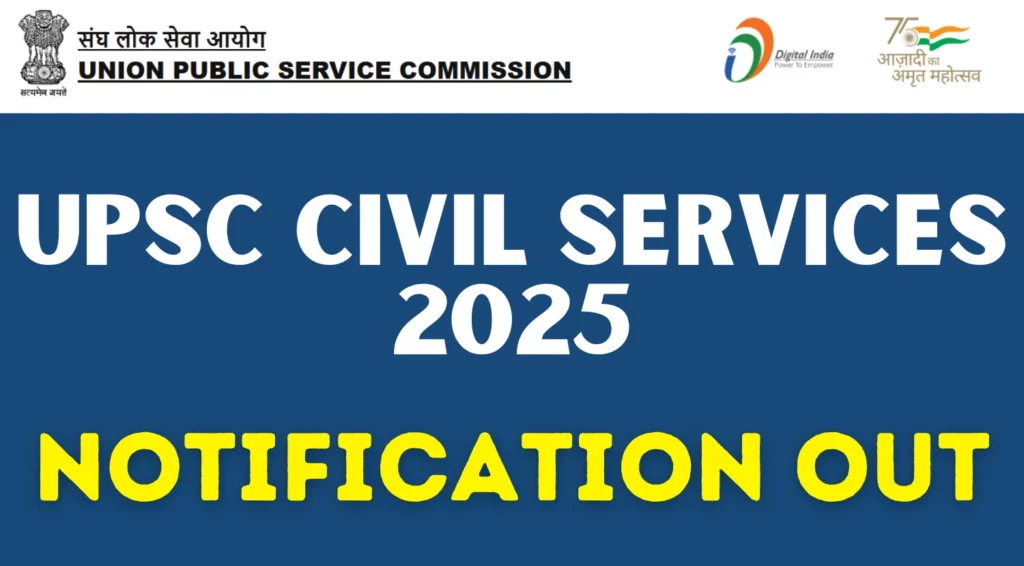UPSC CSE 2025 Notification Out for 979 Vacancies Apply Now for Civil Services Prelims